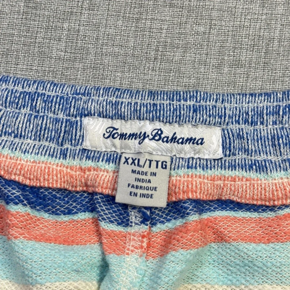 Tommy Bahama Boho Striped Drawstring Shorts‎ Mens 2XL Multicolor 9